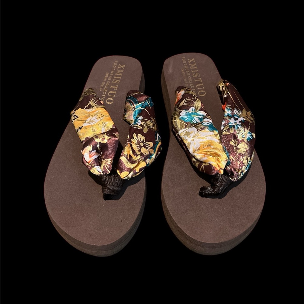 Floral Flip Flops